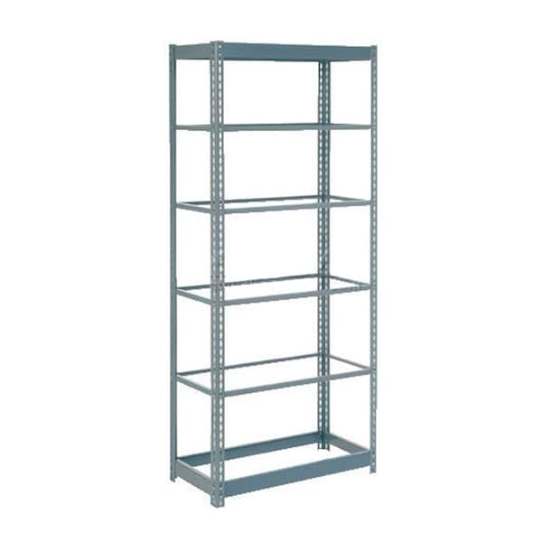 Heavy Duty Shelving 36W x 24D x 96H With 7 Shelves, No Deck, Gray